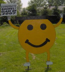 Graduation Smiley Face Theme Sign